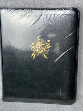 Hosanna Revival ESV Single Column Journaling Bible Black Floral Faux Leather